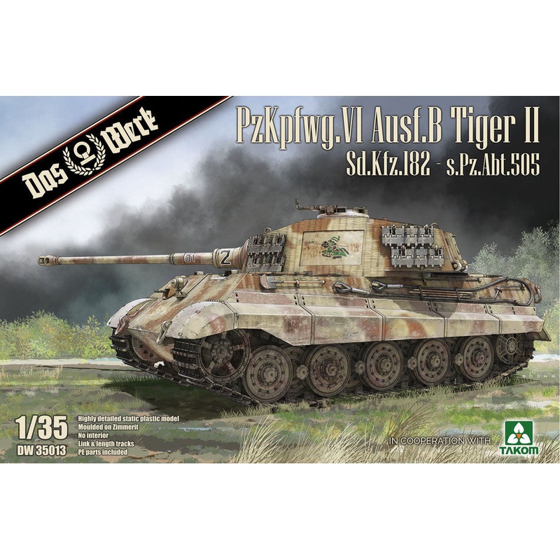 Das Werk DW35013 1:35 PzKpfwg. VI Ausf.B Tiger II Sd.Kfz.182 - s.Pz.Abt.505