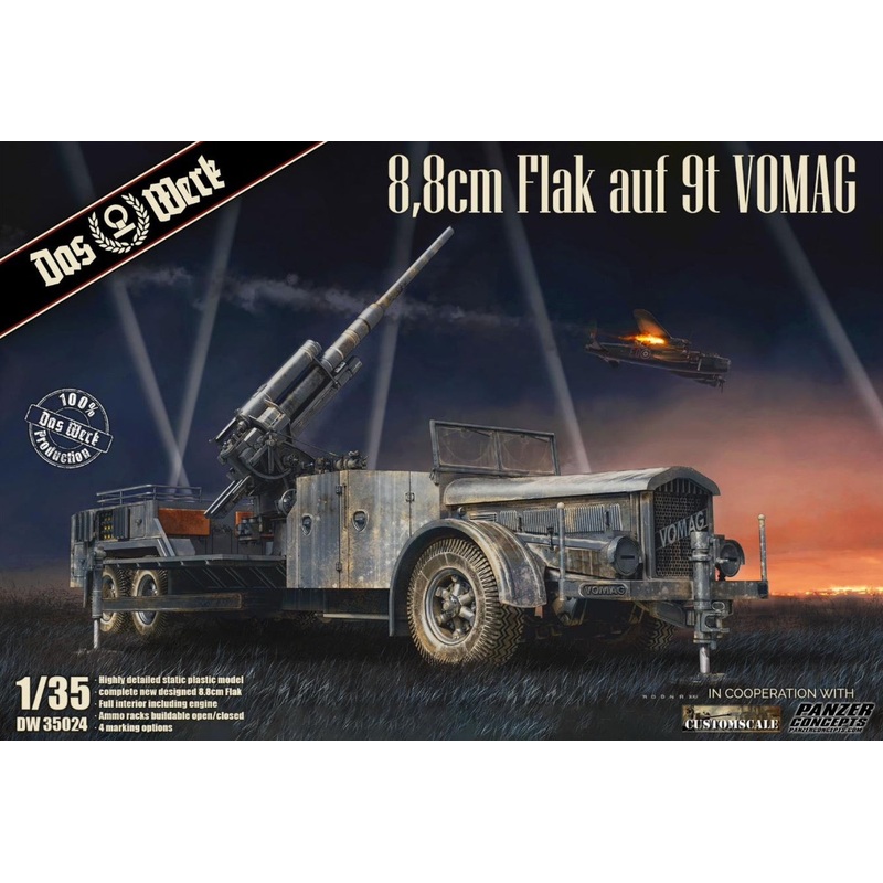 Das Werk DW35024 1:35 8.8cm Flak auf 9t VOMAG