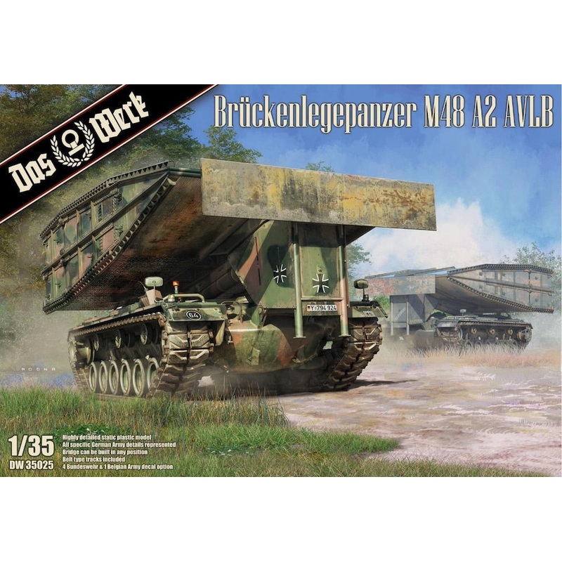 Das Werk DW35025 1:35 Bruckenlegepanzer M48 A2 AVLB
