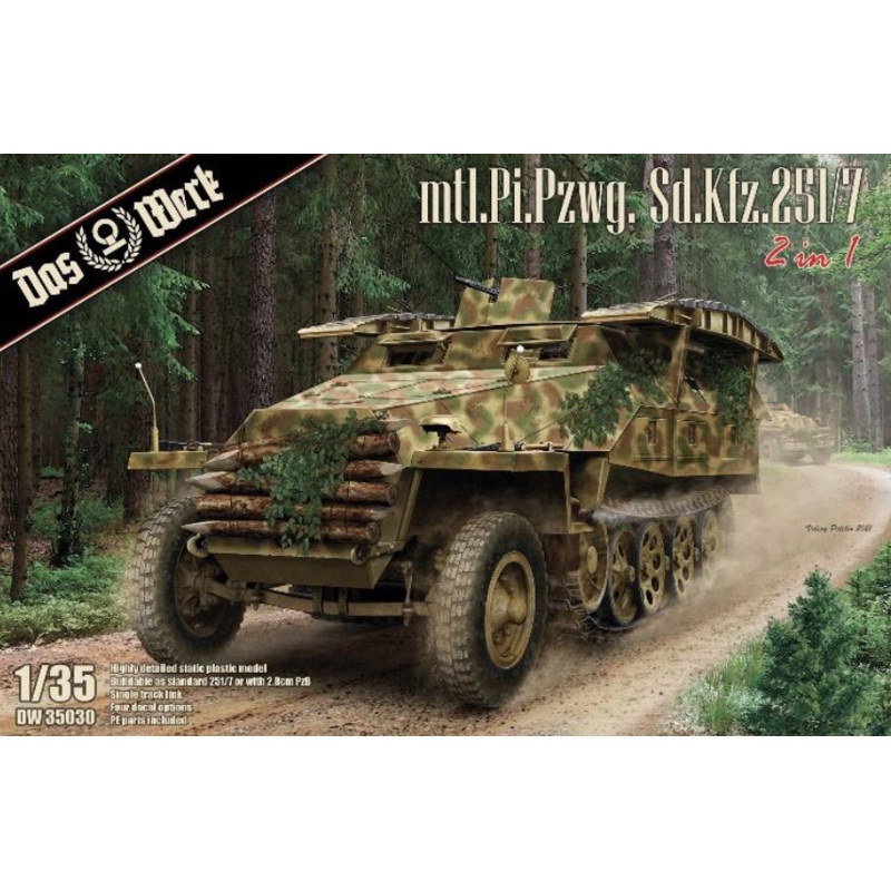 Das Werk DW35030 1:35 mtl.Pi.Pzwg. Sd.Kfz.251/7 (2 in 1)