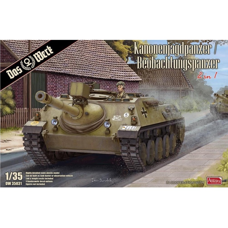 Das Werk DW35031 1:35 Kanonenjagdpanzer / Beobachtungspanzer (2 In 1)