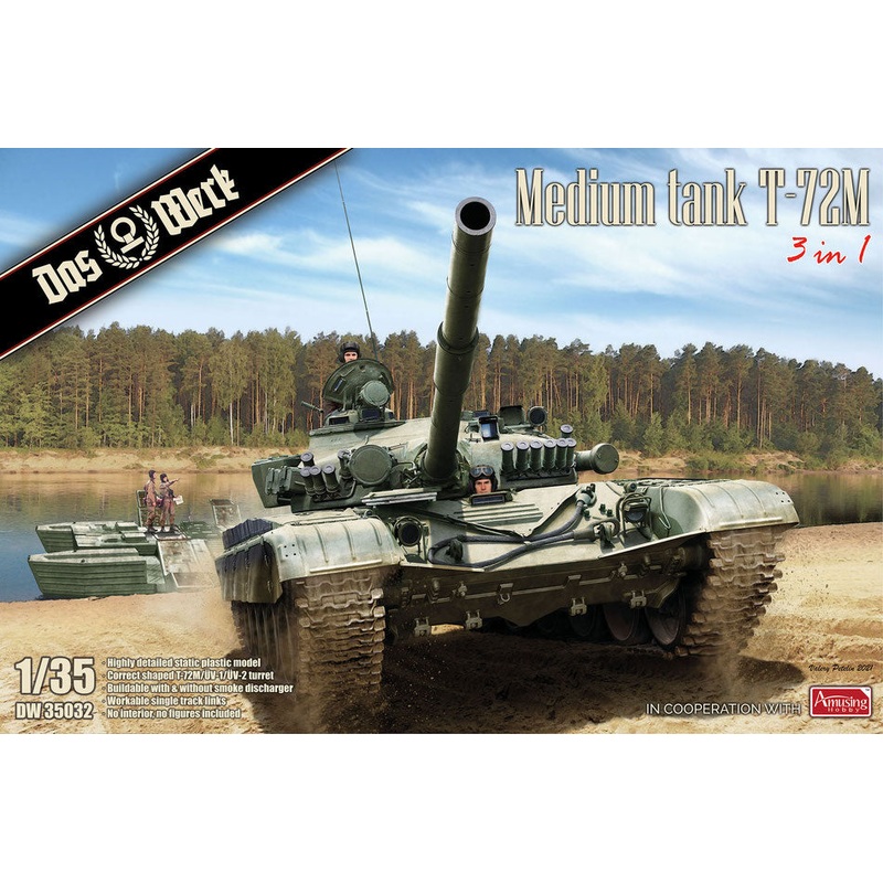 Das Werk DW35032 1:35 Russian T-72M Medium Tank (3 in 1)