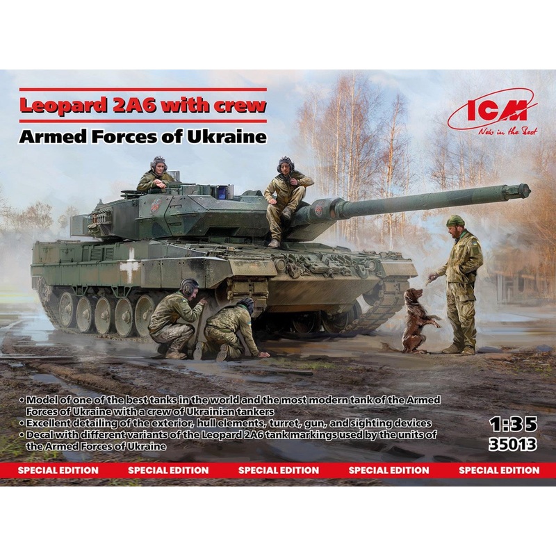 ICM 35013 1:35 Leopard 2A6 of the Armed Forces of Ukraine with crew