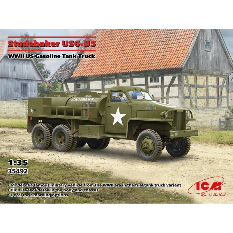 ICM 35492 1:35 Studebaker US6-U5, WWII US Gasoline Tank Truck
