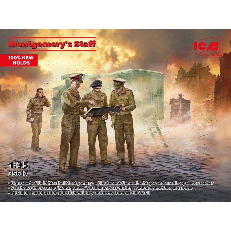 ICM 35617 1:35 Field Marshall Montgomery and his Staff