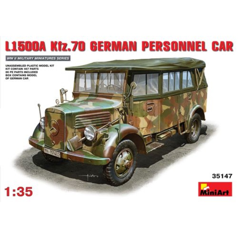 MiniArt 35147 1:35 L1500A (Kfz.70) German Personnel Car