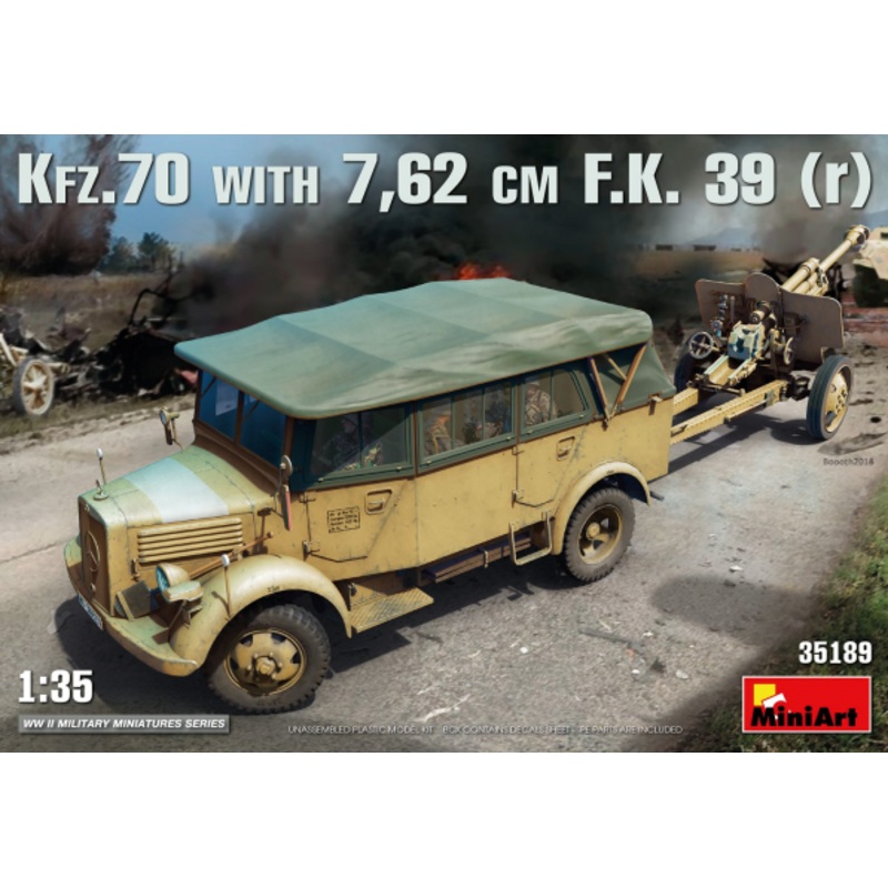 MiniArt 35189 1:35 Kfz.70 & 7,62 cm F.K. 39 (r)