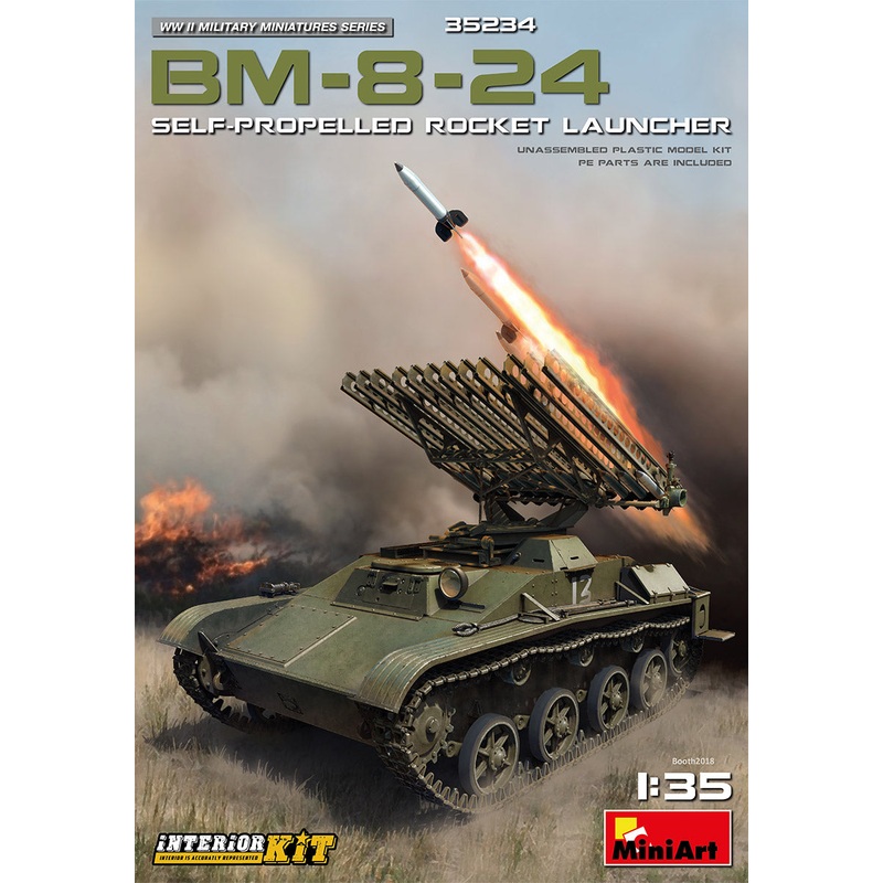 MiniArt 35234 1:35 BM-8-24 Rocket Launcher with Interior