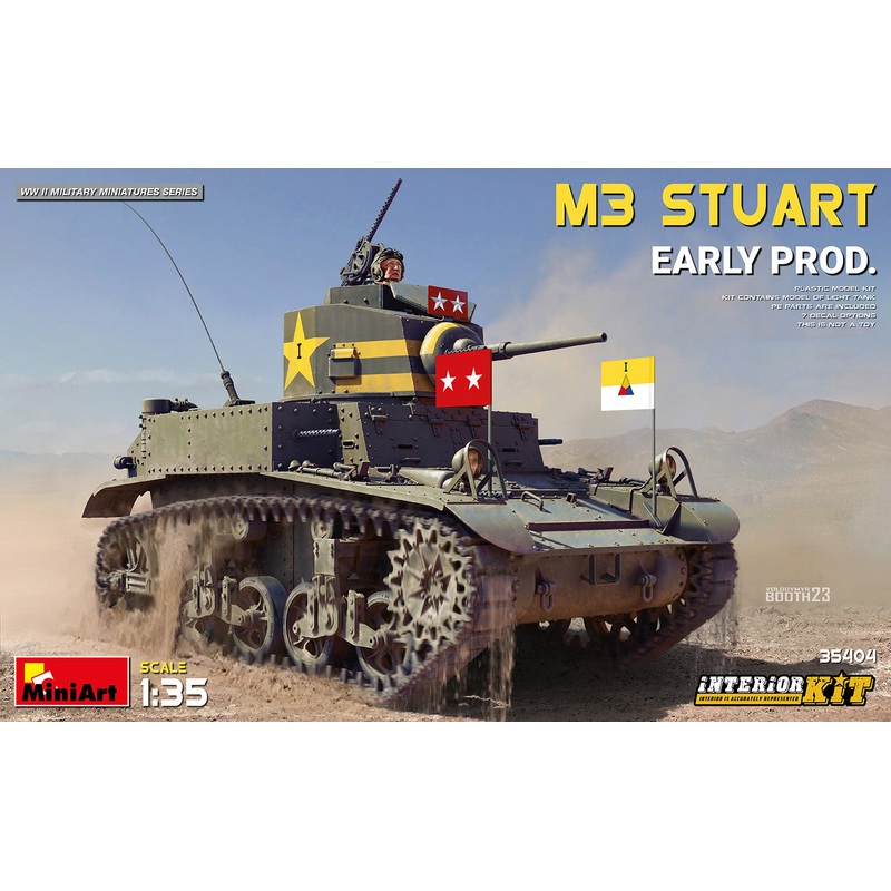 MiniArt 35404 1:35 M3 Stuart Early Production with Interior