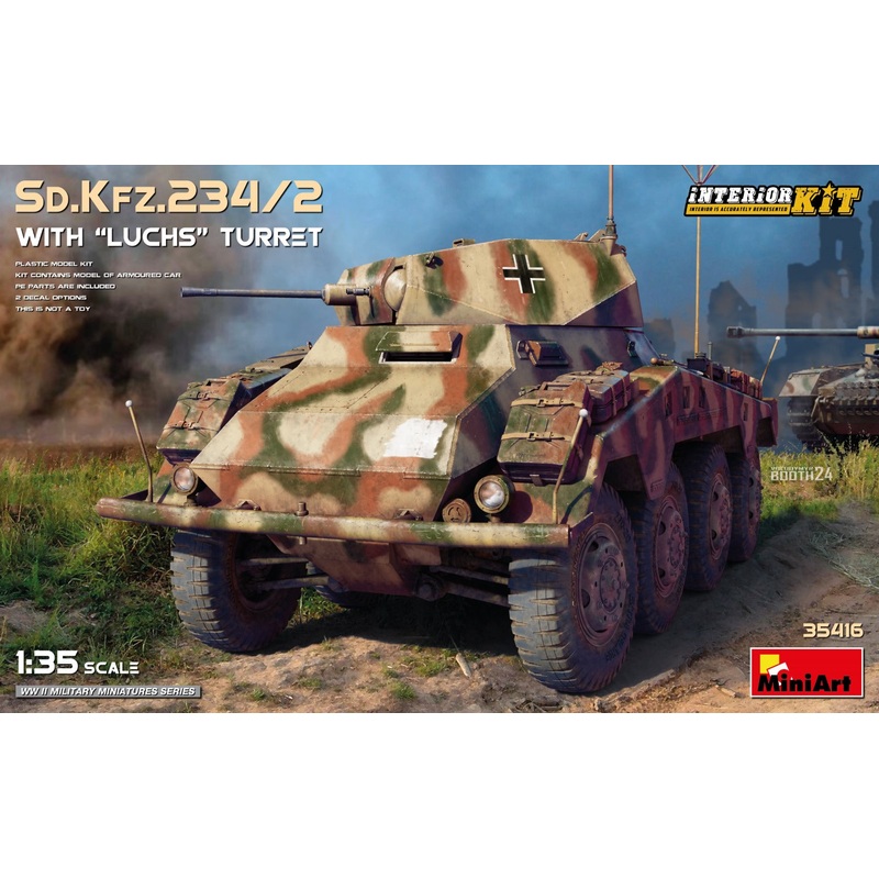 MiniArt 35416 1:35 Sd.Kfz.234/2 With 'Luchs' Turret Interior Kit