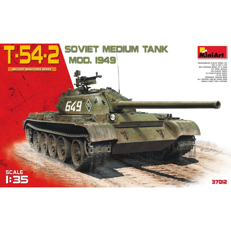 MiniArt 37012 1:35 T-54-2 Soviet Medium tank mod.1949