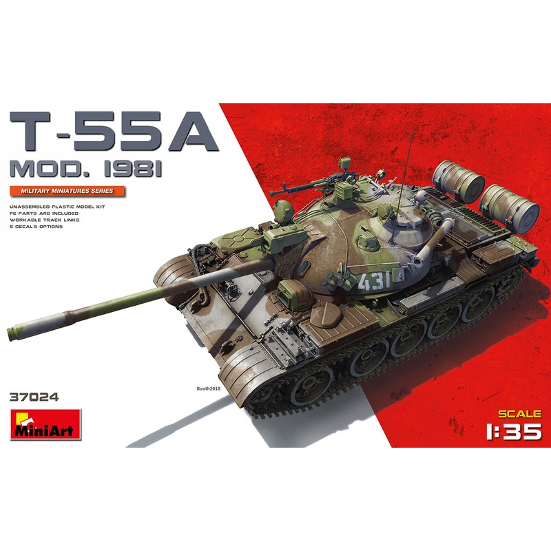 MiniArt 37024 1:35 T-55A Model 1981