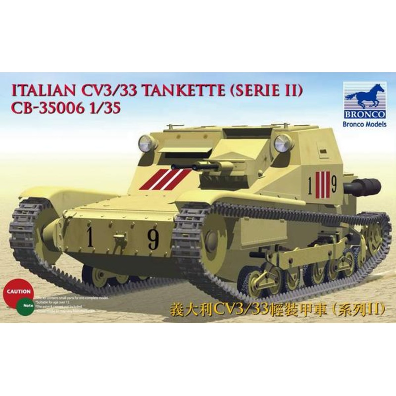 Bronco Models CB35006 1:35 CV L3/33 Tankette Italian Army