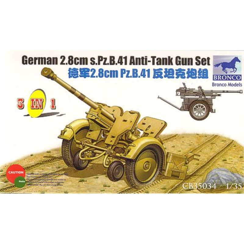 Bronco Models CB35034 1:35 German 2.8cm Pz.B41 Anti Tank Gun