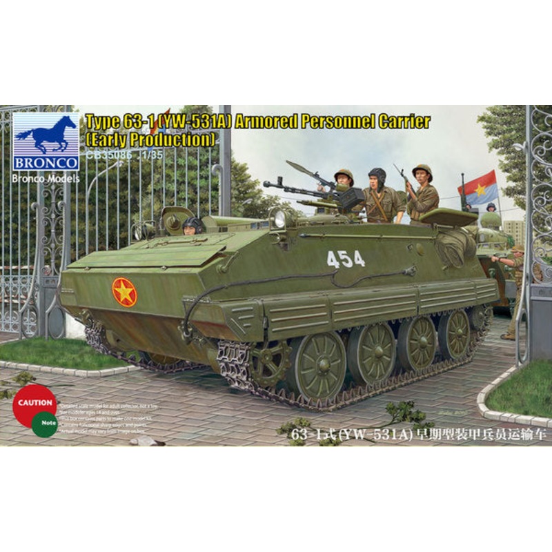 Bronco Models CB35086 1:35 Type 63-1 (YW-531A) Armored Personnel Carrier (Early Production)