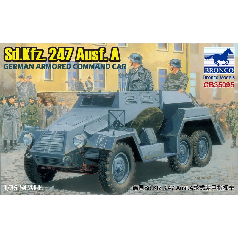 Bronco Models CB35095 1:35 German Sd.Kfz.247 Ausf.A German Armored Command Car