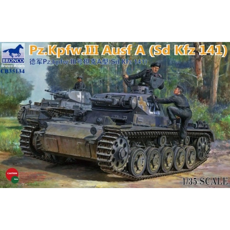 Bronco Models CB35134 1:35 Pz.Kpfw.III Ausf.A (Sd.Kfz.141)