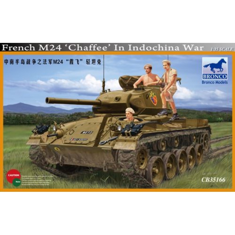 Bronco Models CB35166 1:35 M24 Chaffee French in Indochina
