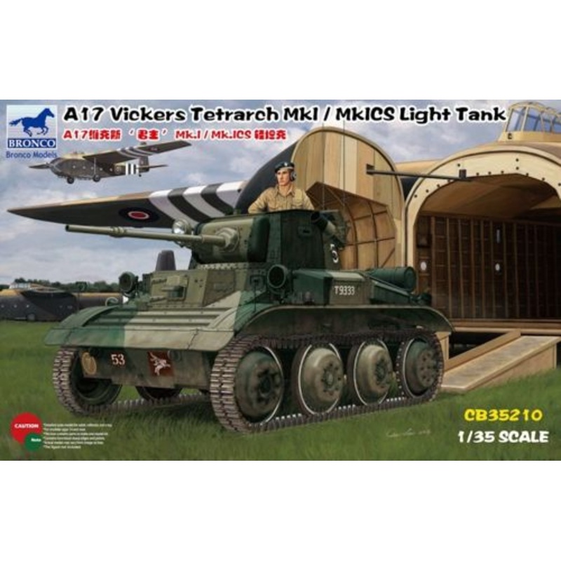Bronco Models CB35210 1:35 A17 Vickers Tetrarch Mk.I/Mk.ICS Light Tank