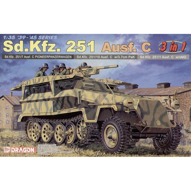 Dragon 6224 1:35 Sd.Kfz.251 Ausf.C (3 in 1)