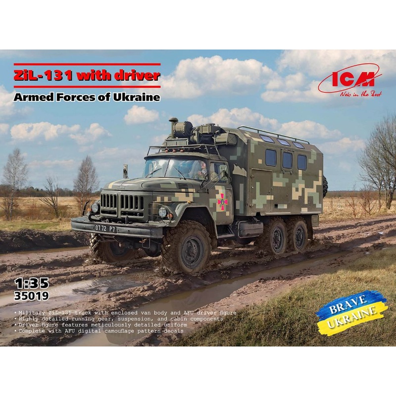ICM 35019 1:35 ZiL-131 of the Armed Forces of Ukraine with driver