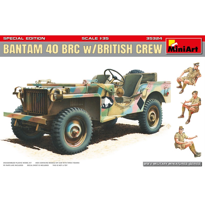 MiniArt 35324 1:35 Bantam 40 BRC w/British crew (3 figures included) Special Edition