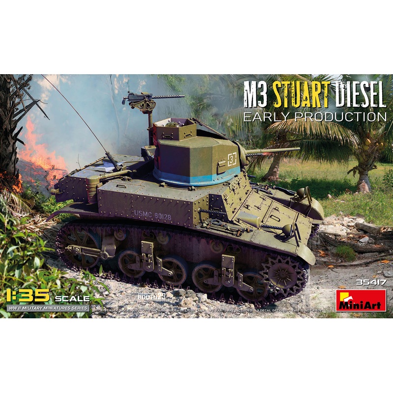 MiniArt 35417 1:35 M3 Stuart Diesel (Early Production)