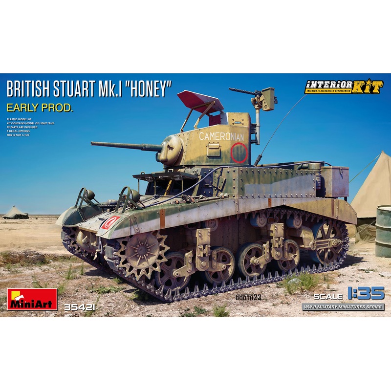MiniArt 35421 1:35 British Stuart Mk.I 'Honey' Early Production Interior Kit
