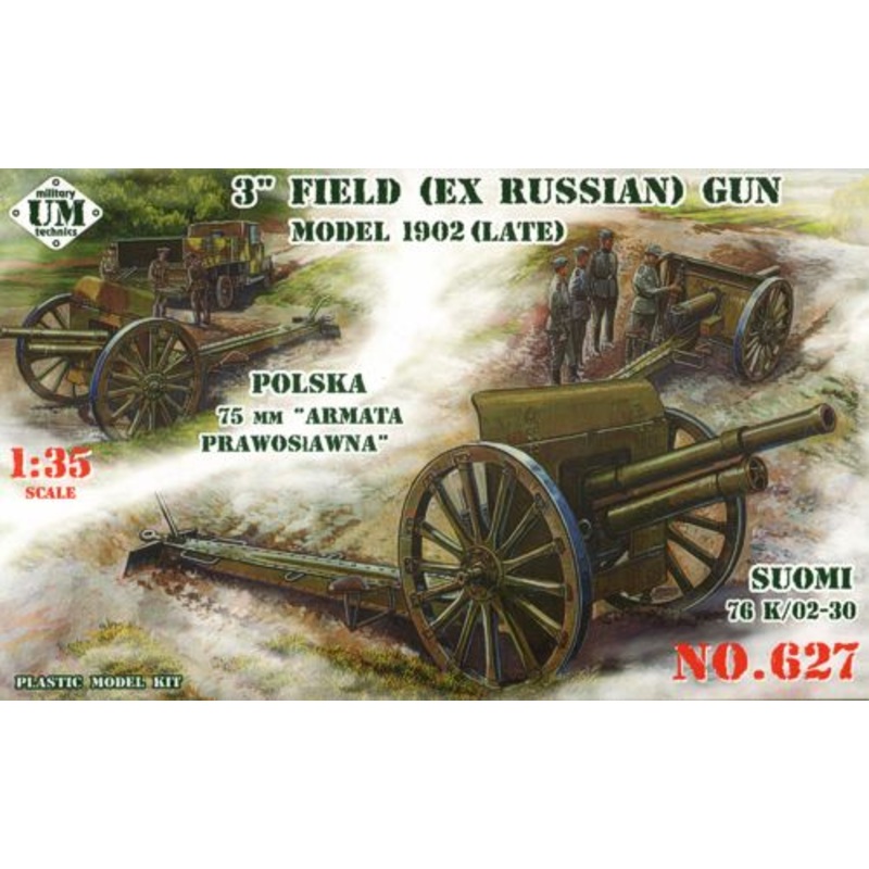 UM-MT 627 1:35 3" Field (Ex. Russian) Gun Model 1902 (Late)