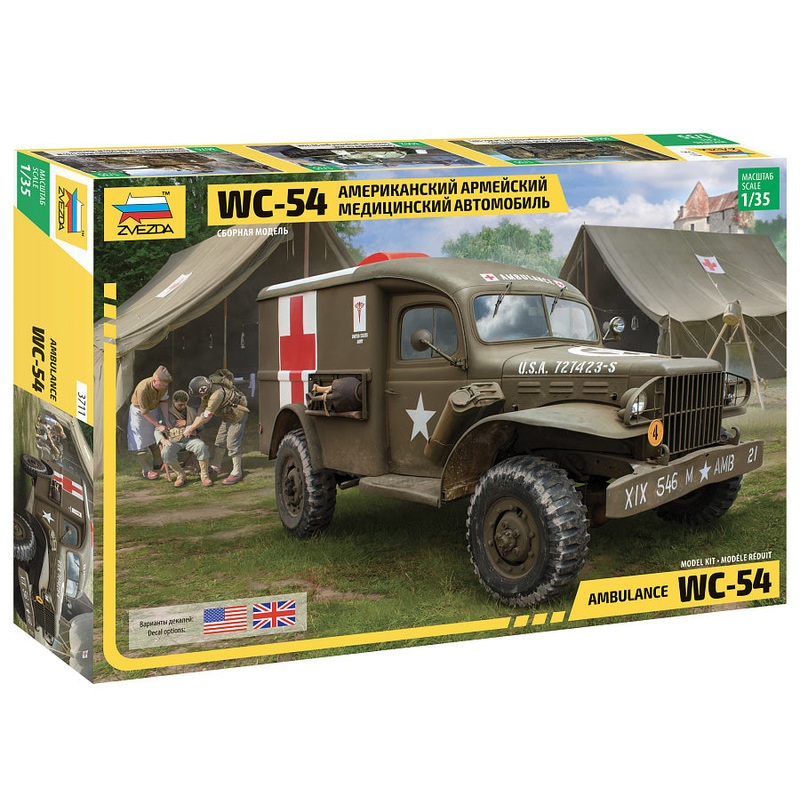 Zvezda 3711 1:35 Dodge WC-54 Ambulance