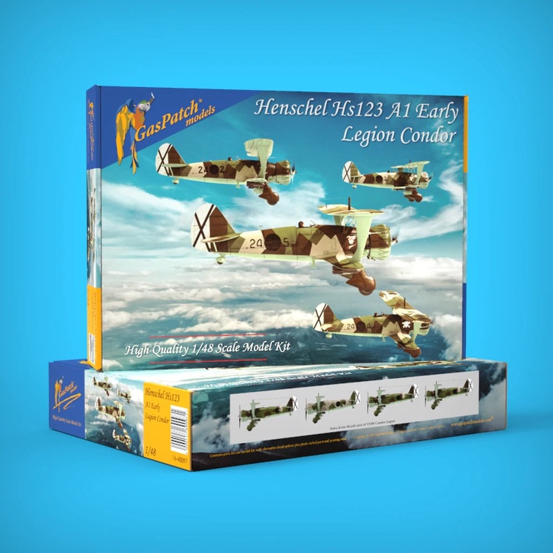 GasPatch Models 48097 1:48 Henschel Hs-123A-1 Spanish Civil War Condor Legion