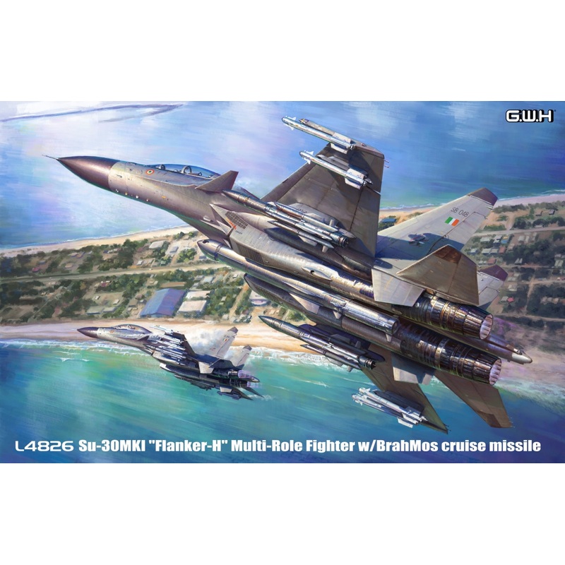 Great Wall Hobby L4826 1:48 Sukhoi Su-30MKI 'Flanker-H' Multi-Role Fighter w/BrahMos Cruise Missile