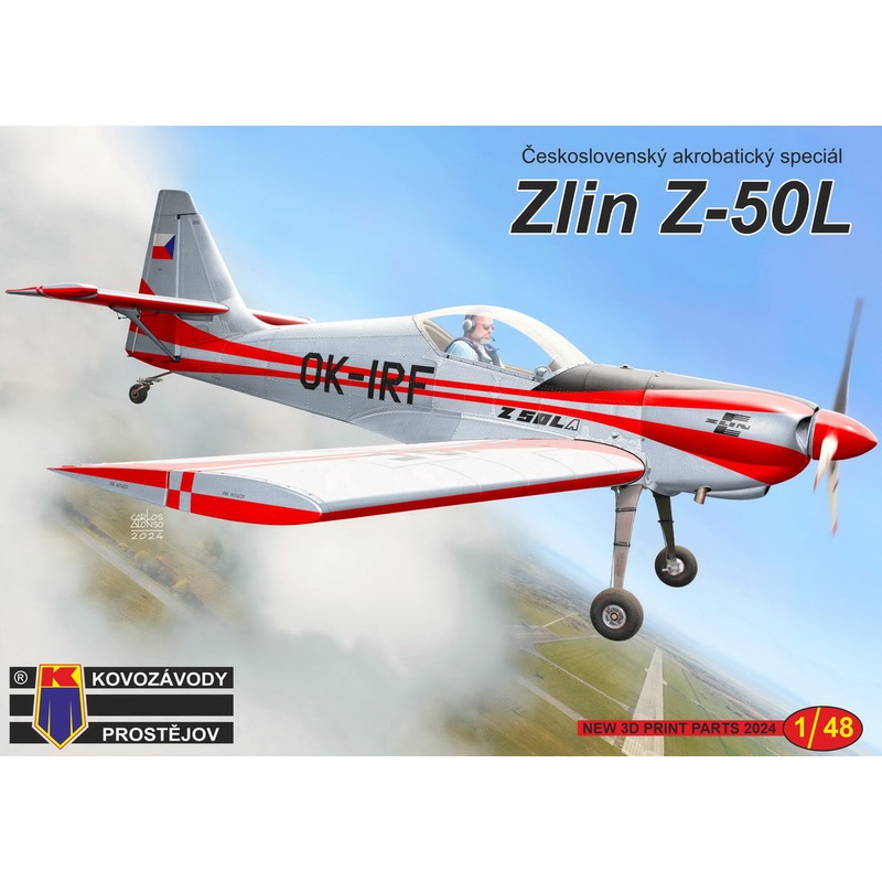 Kovozavody Prostejov 4828 1:48 Zlin Z-50L 'Lycoming engine'