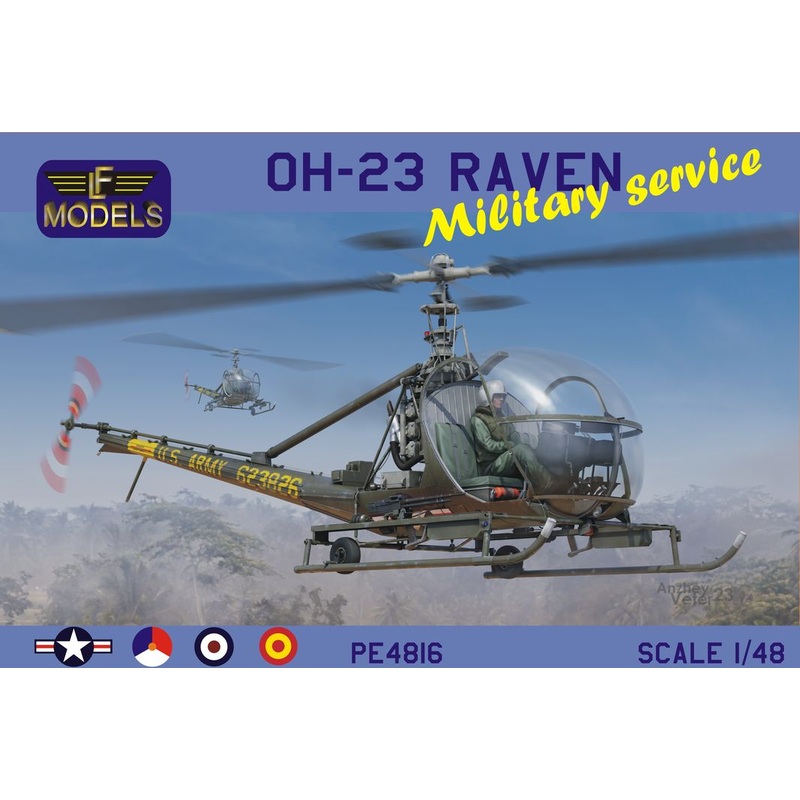 LF Models PE4816 1:48 Hiller OH-23 Raven Military service