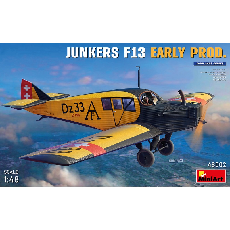 MiniArt 48002 1:48 Junkers F.13 Passenger Plane. Early Versions