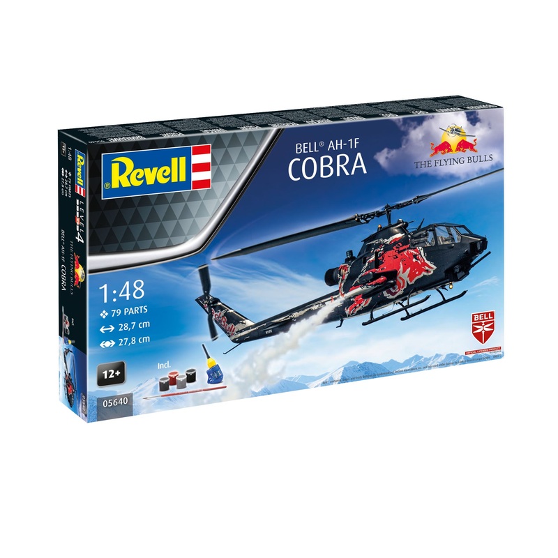 Revell 05640 1:48 Gift Set AH-1F Cobra: Flying Bulls 25th Anniversary