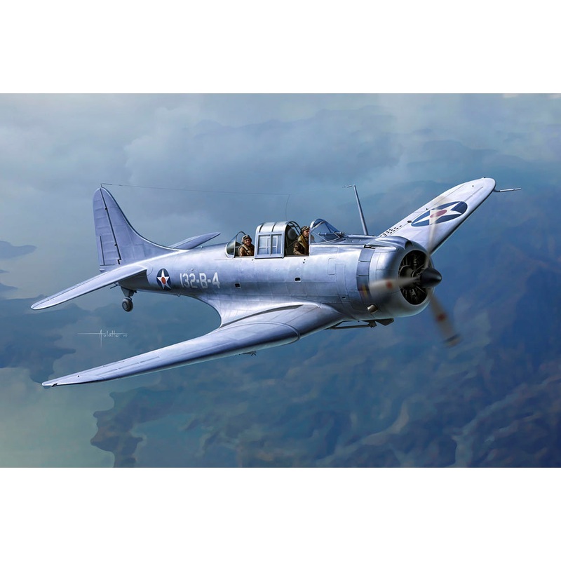 Academy 12331 1:48 Douglas SBD-1 Dauntless Pearl Harbor WWII US Navy Dive Bomber (ex-Accurate Miniatures)