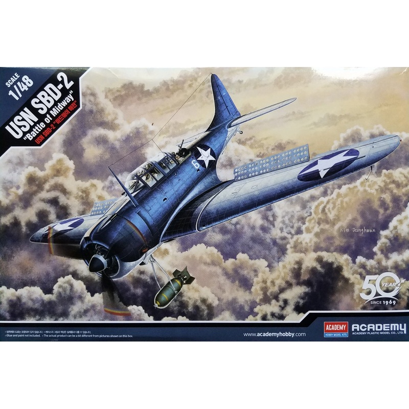 Academy 12335 1:48 Douglas SBD-2 Dauntless Battle of Midway (ex Accurate Miniatures, Eduard and Italeri)