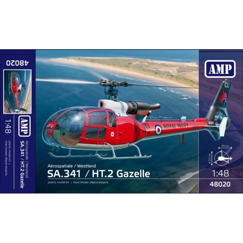 AMP 48020 1:48 Aerospatiale SA.341 / Westland HT.2 Gazelle
