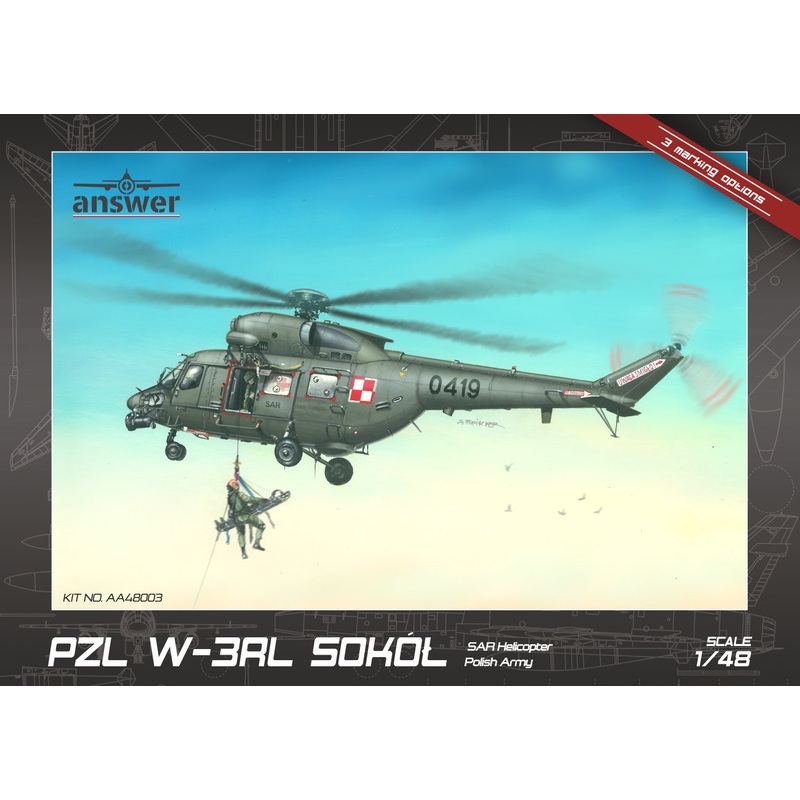 Answer AA48003 1:48 PZL W-3RL Sokol