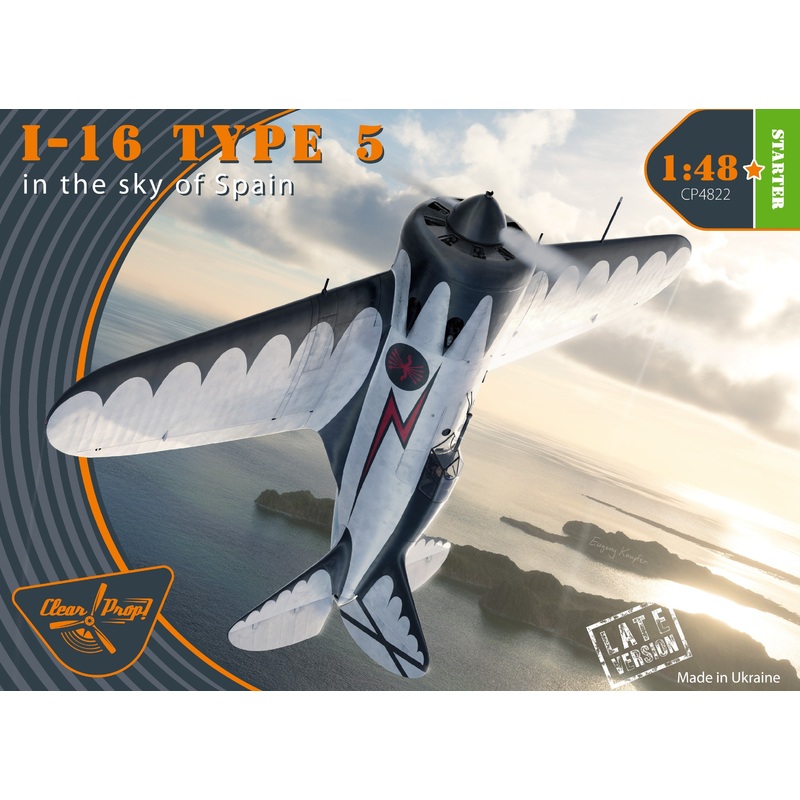Clear Prop Models CP4822 1:48 Polikarpov I-16 type 5 (in the sky of Spain late version) Starter kit