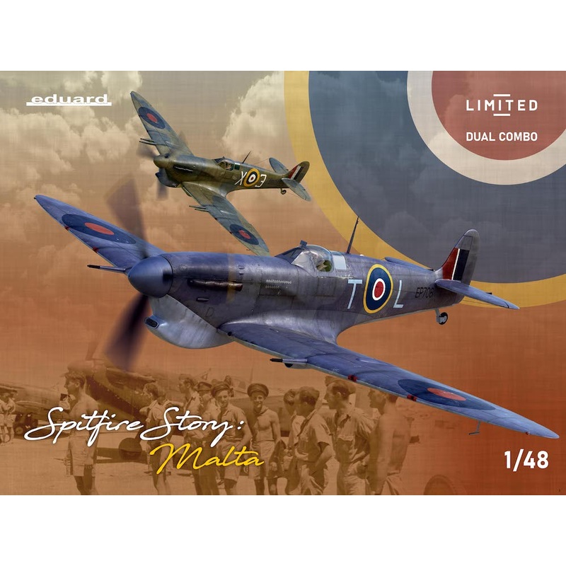 Eduard 11172 1:48 Supermarine Spitfire Story: Malta Dual Combo Limited Edition