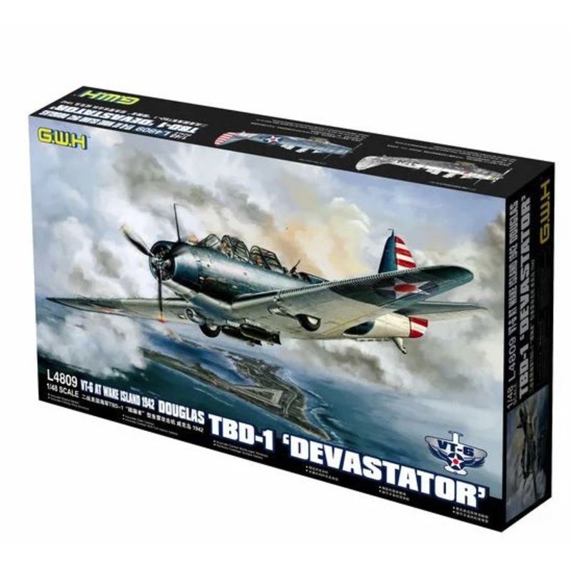Great Wall Hobby L4809 1:48 Douglas TBD-1 'Devastator' VT-6 at Wake Island 1942