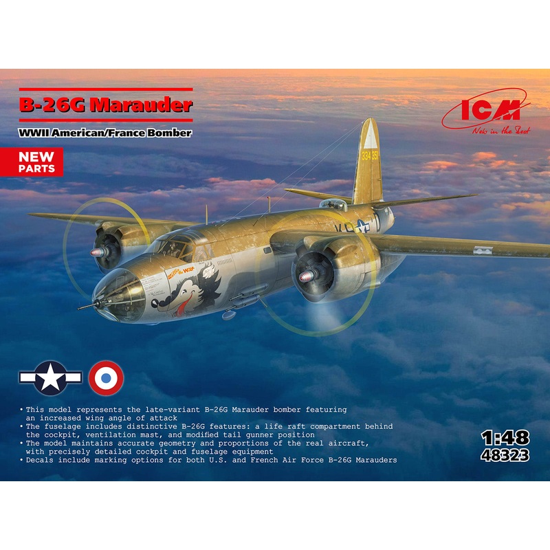 ICM 48323 1:48 Martin B-26G Marauder France and RAF