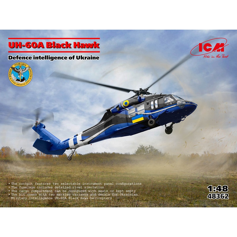 ICM 48362 1:48 Sikorsky UH-60A Black Hawk Defence Intelligence Of Ukraine