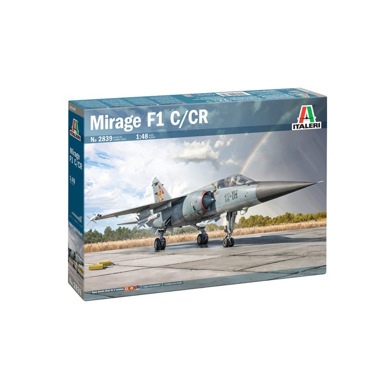 Italeri 2839 1:48 Dassault_Mirage F.1 SUPER DECALS FOR 5 VERSIONS