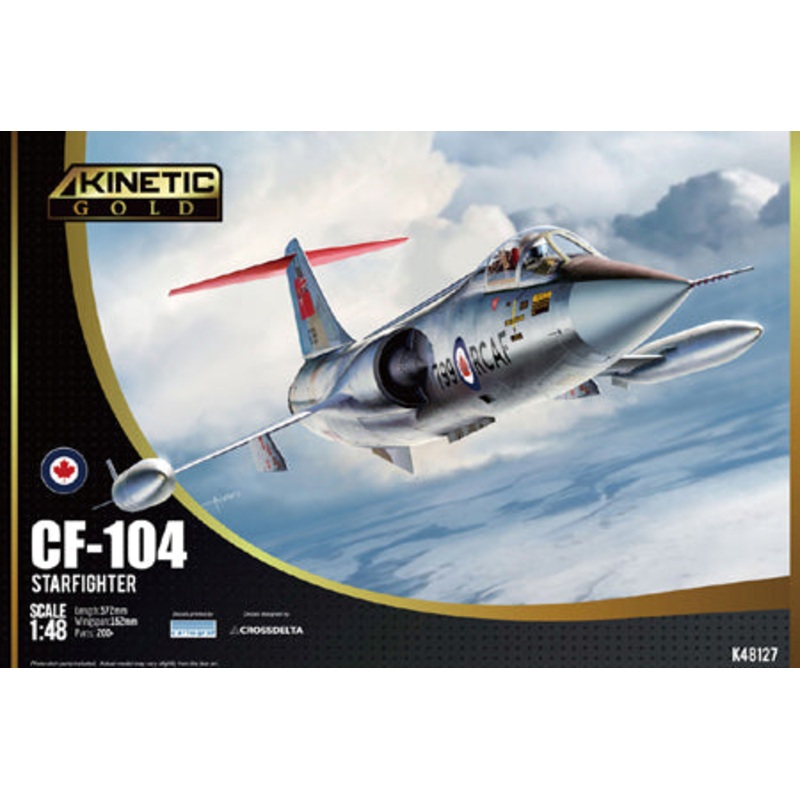 Kinetic K48127 1:48 Lockheed CF-104 Starfighter (Gold)