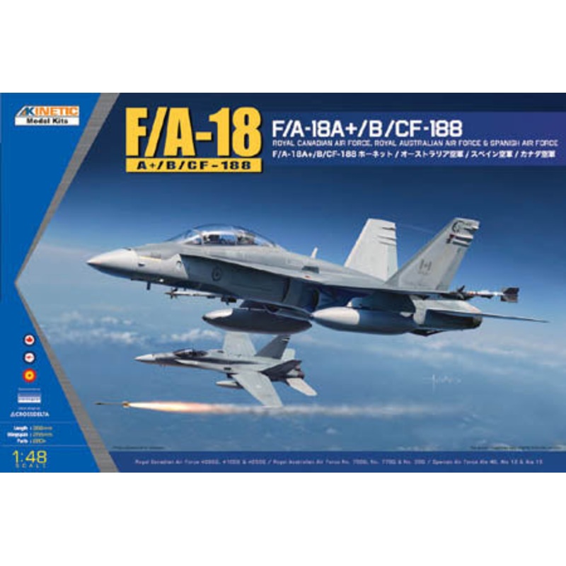 Kinetic Model Kits K48030 1:48 McDonnell-Douglas F/A-18A+/B/ Hornet/CF-188