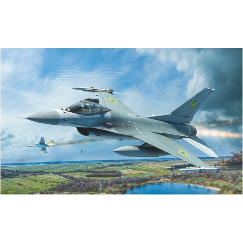 Kinetic Model Kits K48157 1:48 General-Dynamics F-16A MLU Ukraine Viper Gold Series This release will feature:FCM Decals High Quality Mold and FitDifferent Options for WeaponsRadar