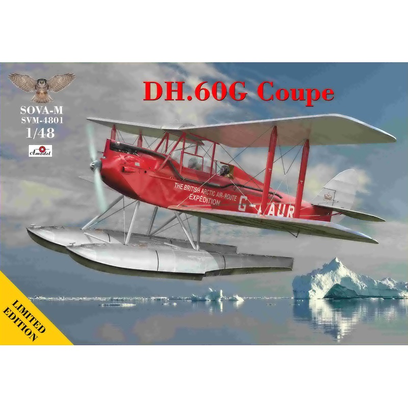 Sova-M 48001 1:48 de Havilland DH.60G Coupe Seaplane (Polar British Expedition)